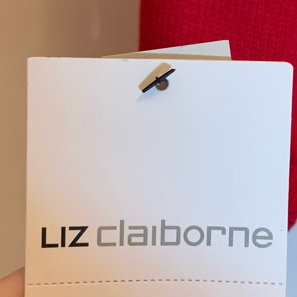 New Liz Claiborne Red Long Sleeve Sweater - Picture 3 of 6